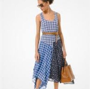 NWT. Michael Kors handkerchief hem maxi dress. Sz. Large